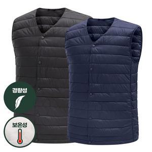 [콜핑] 남성 웰론 내피 경량 패딩 조끼