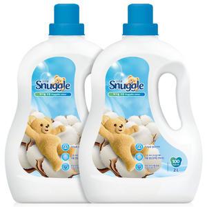 스너글 고농축 섬유유연제 2L 2개 허거블코튼 빨래 향기부스터