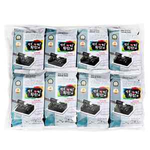 장흥무산김 밥도둑 3단 도시락김 9절 10매입 16봉 x 1개