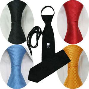 댄디샵/단체자동넥타이/빨간검정/학생교복/남자남성기본