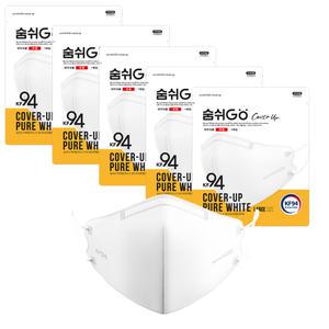 KF94 숨쉬고 커버업 소형 황사 방역마스크 화이트 50p 좋은세상협동조합