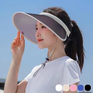 변색 여성 썬캡 자외선차단 얼굴 햇빛가리개 여름 창모자 얼굴가리개 운동 모자 햇빛 UV차단 바캉스