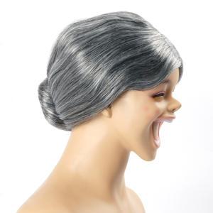 할머니 가발 (회색) 이벤트 파티 분장 장기자랑