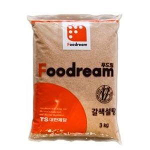 푸드림 갈색설탕 3kg 대한제당 설탕