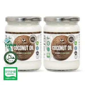 코코어스 프리미엄 엑스트라버진 코코넛오일 500ml 2병 비건오일 + (증정)미니공병