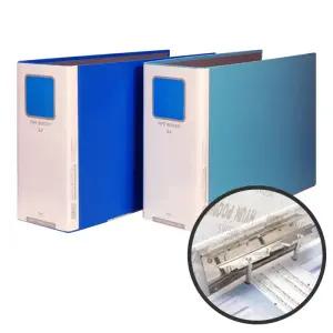 [문구티쳐] 2공 파이프 바인더 (A4/가로형)90x70mm 2중택1 (30입) 파이프파일 대용량 파일
