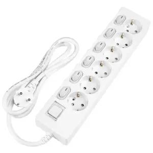 홈365 국산 개별멀티탭 6구 1.5m / 16A 접지 절전