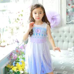 [보리보리/도담도담]기본형 엘사 화이트 나시 아동 여아 유아 원피스