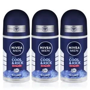 니베아 맨 데오드란트 롤온 쿨킥 50ml x 3개