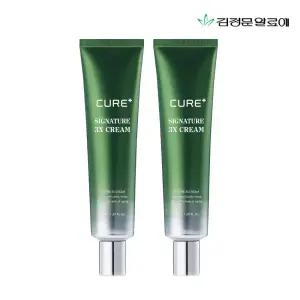 [15+10%] 김정문알로에 큐어 시그니처 3X크림 50ml 2개