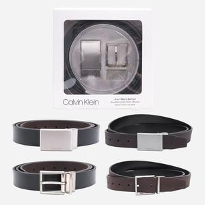 [Calvin Klein ]캘빈클라인 남성 가죽 리버서블 양면 2버클 벨트