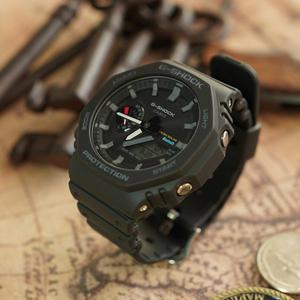 [지샥] 지얄오크 블루투스 태양광충전 군인 전자손목시계