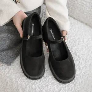 (더블몰드창) 허니잼 통굽 메리제인슈즈(4.5cm)