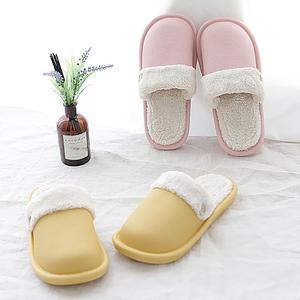 층간소음 미끄럼 방지 탈부착 퍼 털 방수 슬리퍼 실내화