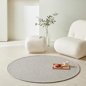 웰러그 먼지없는 래티스 사이잘룩 러그 워셔블 카페트 원형 애쉬그레이, 100, 1개