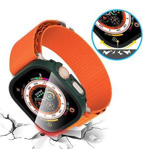 [아미크]애플워치 1 2 3 4 5 6 SE 7 8 9 울트라 2in1 풀커버 강화유리 하드 화면보호 케이스