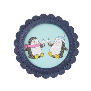 보석십자수 곤색 컵받침 만들기 1인세트