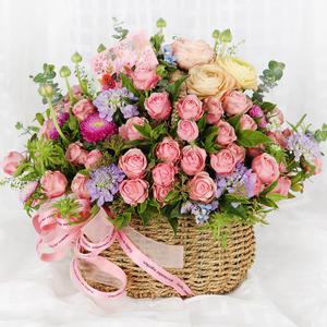 당일꽃배달 꽃바구니 핑크빛 사랑A1853