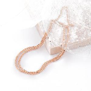 14k 두 줄 볼드한 이태리체인 팔찌 OPPEB1057