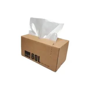 [채움굿즈] 박스롤 분리수거 비닐봉투 일자형 투명 60L 50매