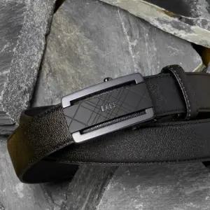 [닥스](센텀시티점)DBBE3F089BK [자동벨트][Matt Check] 블랙 체크패턴 음각 무광버클 소가죽 자동벨트