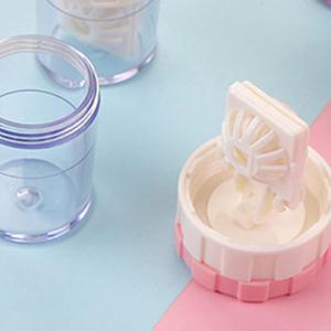 렌즈 세척기 간이 휴대용 회전세척 렌즈통 케이스