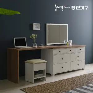 장인가구 뉴 로망스 확장형 화장대(스툴포함)
