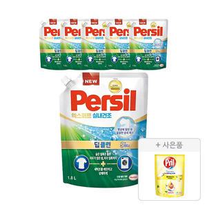 퍼실 엑스퍼트 실내건조 드럼/일반 겸용 1.8L, 6개+증정(프릴 시크릿 오브 베이킹소다 레몬 300ml, 1개)