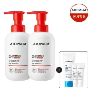 [아토팜] MLE 로션 300mlx2 (증정)판테놀로션23ml*2+탑투토100ml 12/8~14