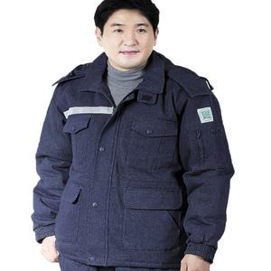솜패딩 청지 작업복 순면100% 용접복 데님작업복 청바지