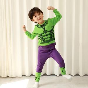 유아동 긴팔 헐크 코스튬 실내복 7-13호 실내상하의 세트 내