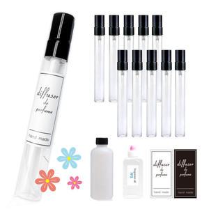 향수 만들기 키트 원형스프레이 블랙투명 10mlx10개 수제향수 재료