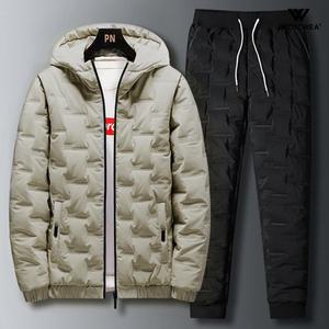 남성 겨울 후드 패딩 트레이닝복 세트 츄리닝 점퍼 세트 WI097SET