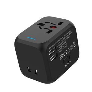 유럽 아시아 미국 여행용 멀티 아답타 US EU 플러그 6A 1500W 어댑터