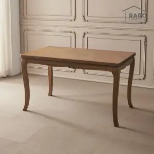 [/착불배송] 플로라 1300 고무나무 원목 4인 식탁 테이블 단품