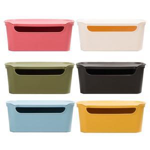 [퀸마루] 다용도 뚜껑 수납함 인테리어 수납함 다용도 컬러 수납함 정리박스 리빙박스 중형 3P
