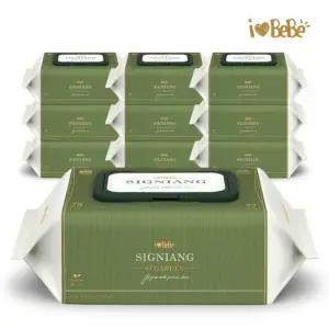 아이러브베베 시그니앙 오가든 75g 77매 10팩 캡형 아기물티슈