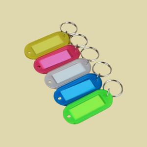 관리실용 열쇠고리세트 키홀더 이름표키링 플라스틱 네임텍 키박스열쇠관리 5P