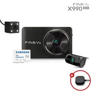 X990 급발진 페달블랙박스 F/F/F 블랙박스 3채널 적외선 64GB 출장장착