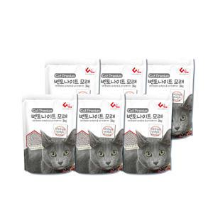 프리미엄 벤토나이트 고양이모래 베이비파우더 4Lx6개 총 18kg