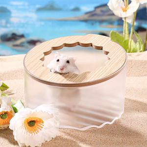 카르노 플라워 풀장 목욕실 -투명 (WJ-13) / 햄스터화장실