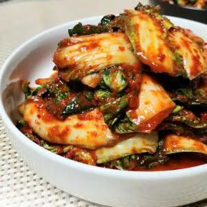 [정다운김치] 국내산겉절이 새콤달콤 제철별미반찬 봄동김치 1kg