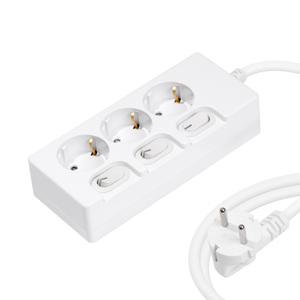 뉴잇 16A 개별 스위치 멀티탭 3구, 1.5m, 1개