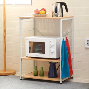 우드 비스비 멀티 전자레인지 선반 렌지대 전자 수납장 주방 광파오븐 전기 밥솥 밥솥장 다이 거치대