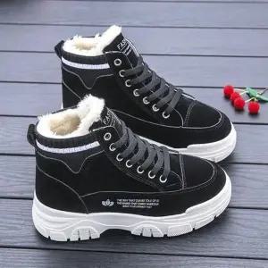 [하프클럽/셀러허브_여성트랜드패션]ONM 여성 겨울 털운동화 하이탑 기모 스