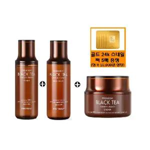 [토니모리](의정부점)프리미엄 블랙티 런던 클래식 3종(각단품 스킨+로션+크림)+사은품/골드24k스네일마...