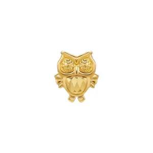 갤러리아 여자 순금 한쪽 미니 귀걸이 윙부엉이 24K 0.45g