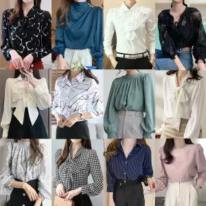 (도도한걸)여성블라우스/긴소매/터틀/벨벳/빅사이즈/쉬폰/레이스/정장/리본/시폰/니트/셔링/프릴/시스루/망사/롱/결혼식/하객룩/오피스룩/플라워/무늬/나염/반소매