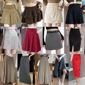 (도도한걸)여성스커트/정장치마/H라인/미니/체크/주름/청/면/롱치마/데님/미디/정장바지/슬랙스/바지/튤립/가죽/레더/쉬폰/망사/캉캉