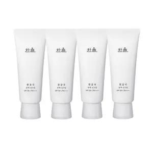 한율 흰감국 광채 선크림 70ml(SPF50+) 4개